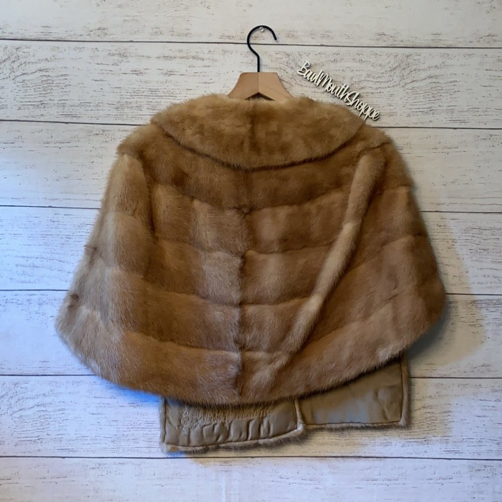 Vintage Antique Marks Rothenberg Fur Coat Capelet - Picture 6 of 6